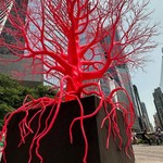 NYC red tree