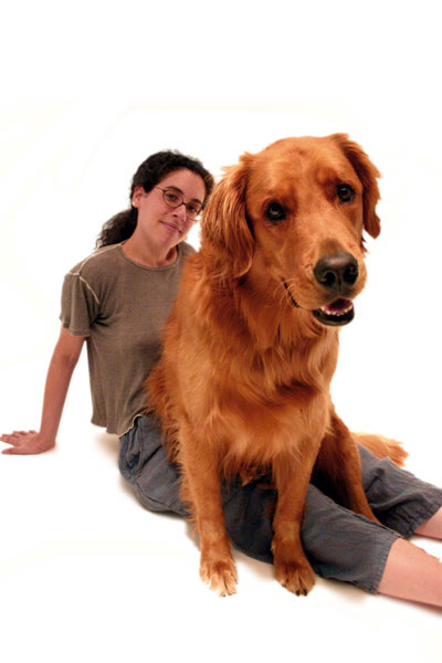 Photo of Dog and Wife, relative sizes of