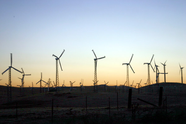 Photo of California wind farms