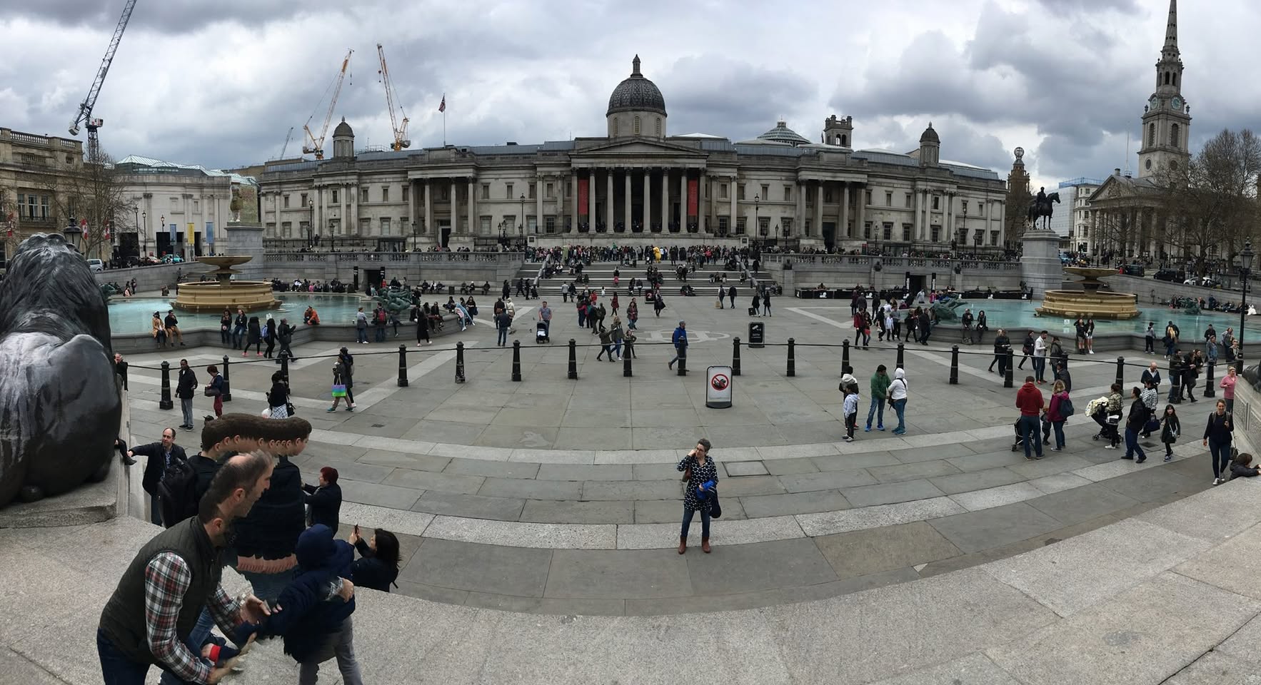 The boy with too many ears at Trafalgar Square