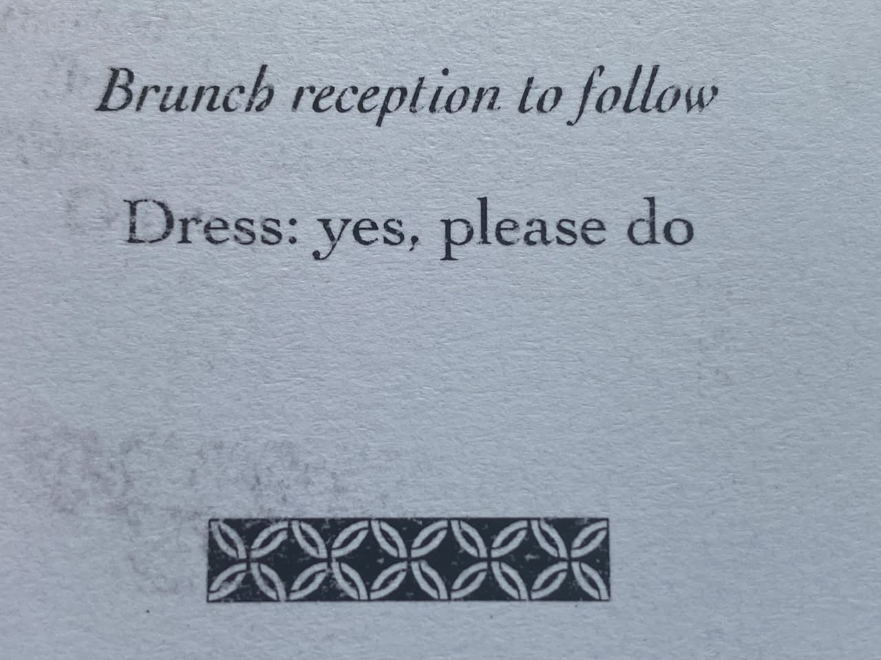 Can’t argue with that dress code