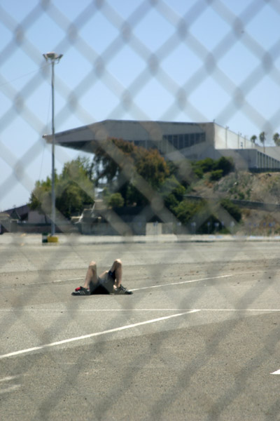 Soccer player at Golden Gate Fields