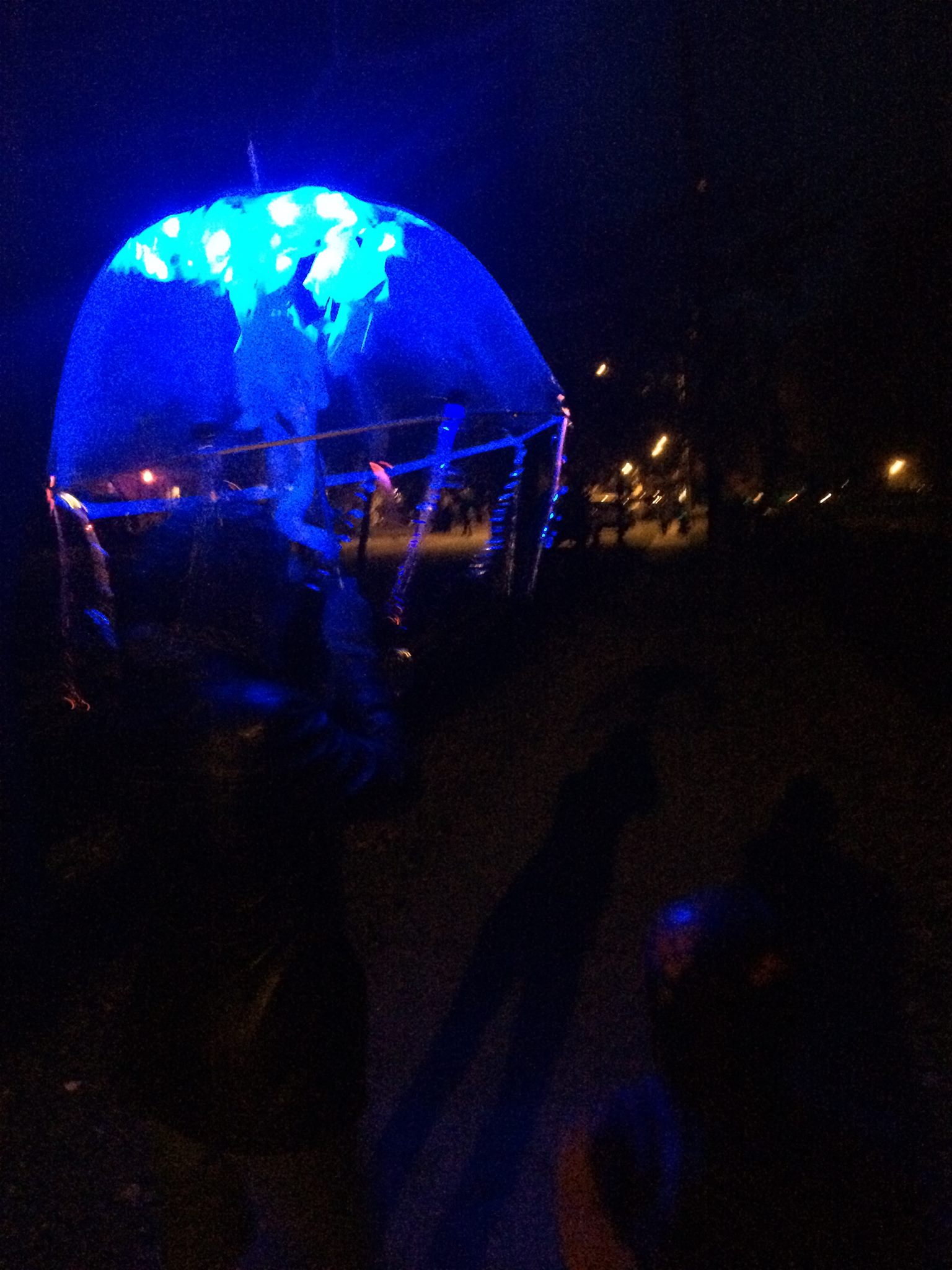 Photo of Jellyfish costume is difficult to photograph